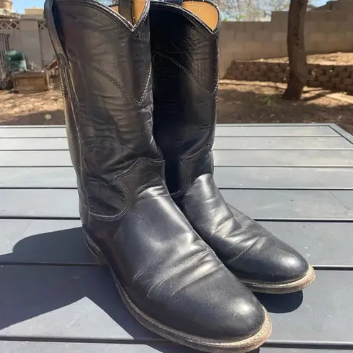 Justin Boots Justin Women’s Original Black Roper Round Toe Boots - size 6.5 - Image 1