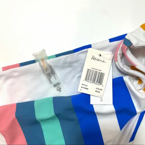 Raisin's NAVY Juniors' Striped Bikini Swim Bottom