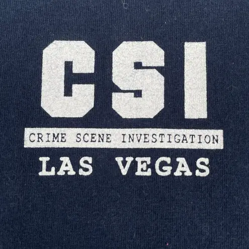 Alstyle Vintage CSI Las Vegas Navy Blue Graphic T-shirt