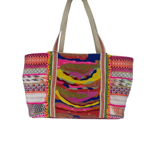 America & Beyond Isabella Embellished Hand Beaded Tote