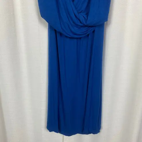 Kindred Bravely Royal Blue The Angelina Nursing Friendly Short Sleeve Dress Sz.M Size undefined