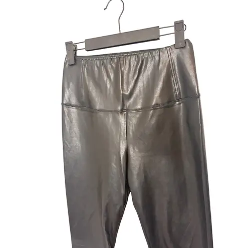 Wilfred Free Aritzia Black Daria Faux Leather Pants Leggings Elastic Waist XS