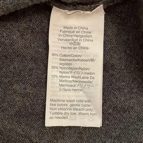 J. Crew Mercantile Gray French Bulldog Teddie Knit Sweater Women's Size XXS