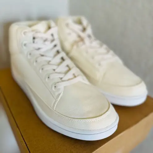 Allbirds Pacer Canvas Mid Top Retro Woman's Sneaker, Natural White, Size 10 NWT