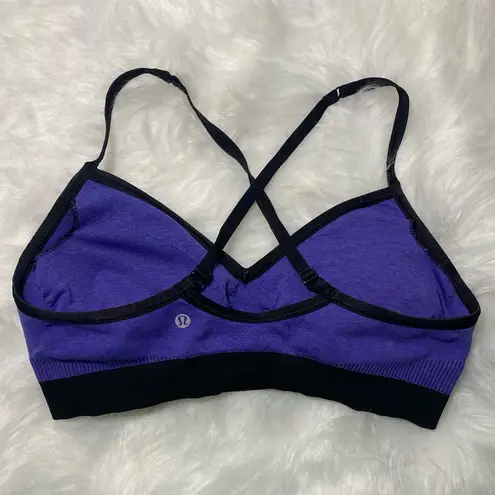 Lululemon  Hold Your Om Bra II Heathered Iris Flower Size XXS