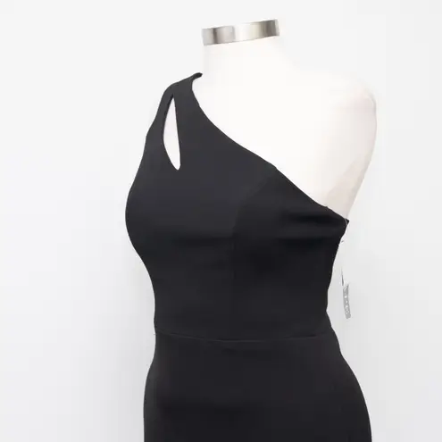 XScape . Women's One-Shoulder Side-Slit Dress.