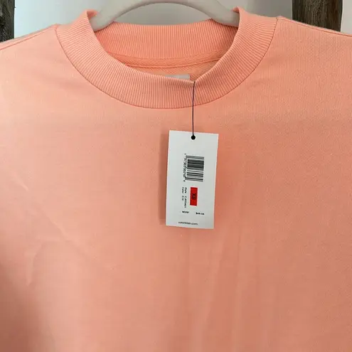 Calvin Klein Jeans NWT Peach Shirttail Twofer Sweatshirt  Size XS