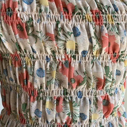 Lucy Paris Floral Crop Top Sz Small