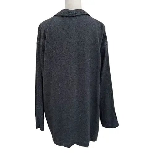 Cut Loose Linen Blend Blazer Jacket Nautical Navy Blue Lagenlook size Medium