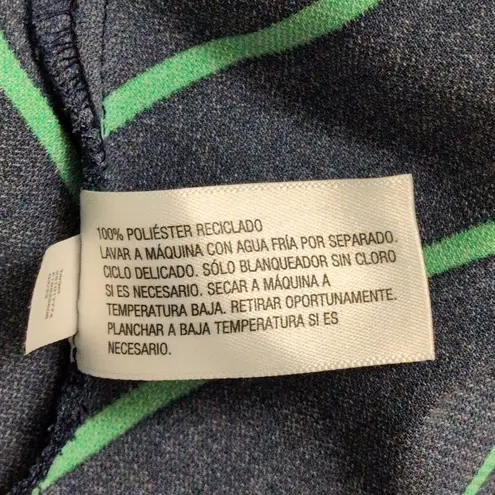 NWT Rowing Blazers X Target Navy Lime Green Striped Sleeveless Maxi Dress Size S Blue