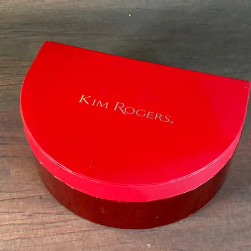 kim rogers 0022 NWT Y2K Glass Pearl Jewelry Set in Silvery Gray w/Gift Box