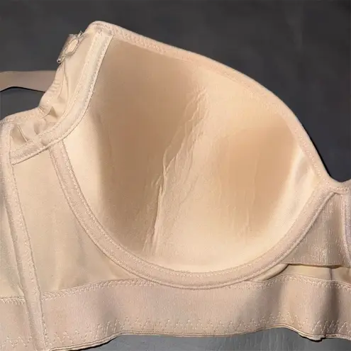 Women's Deep V Plunge Push Up Bra Clear Straps Size 50/115C Tan