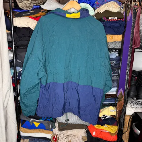 Vintage Pacific Trail Windbreaker Jacket with Hoodie Adult size XL Multiple