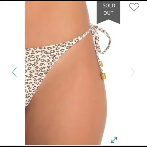 DOLCE Vita Tie side Cheeky Bikini bottom MEDIUM boho bohemian Reversible NWT Red