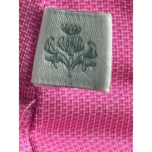 Lady Hagen Women's Golf Sleeveless Button Down Polo Shirt Pink Size S