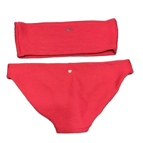 Seafolly New.  red tube bikini set. 6-top/4-bottom. Retails $169