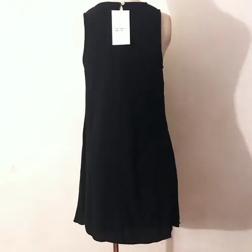 Embroidered Swing Bohemian Dress Black