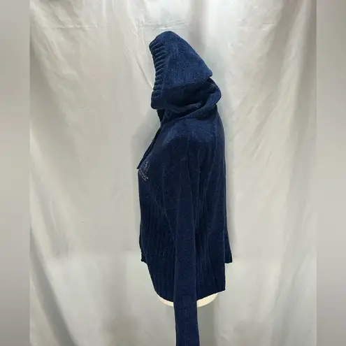 Basix Lifestyle Albuquerque NM Chenille Fuzzy Zip Women’s Hoodie Sweater Size M