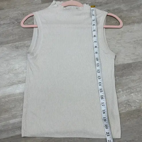 Enza Costa Silk Rib Knit Sleeveless Mock