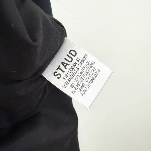 STAUD Kai Low Back Halter Dress Black