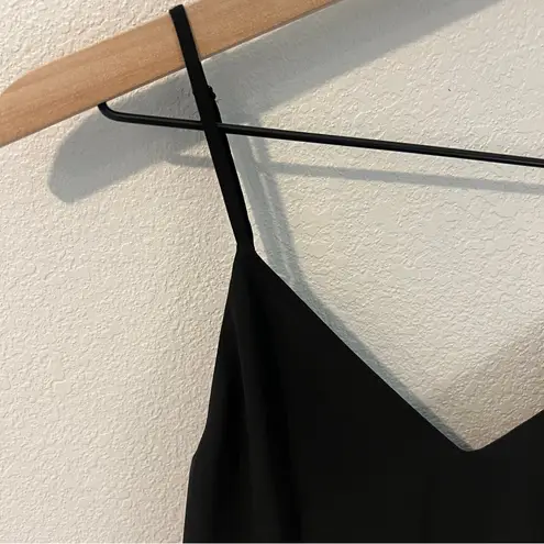 Babaton Aritzia Warren Camisole Black Chiffon Cinched Tie Waist Size XXS