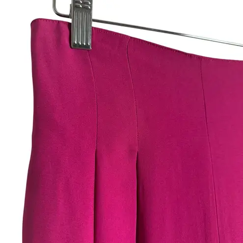 Max Mara Fuchsia Pink Pleated High Waisted Shorts Size 4