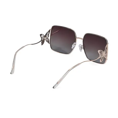 Butterfly Design UV400 Polarized Sunglass with Storage Bag