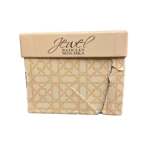 Jewel Badgley Mischka Anthropologie Helena Flat Sandal Size 8.5 Rose Gold NWB Pink