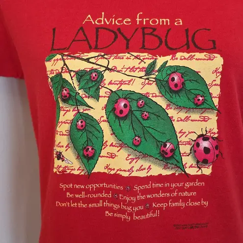 Cabela's Red Advice From A Ladybug Tshirt