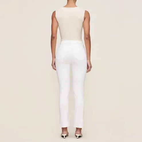 DL1961 NWT $209 Mara Straight Mid Rise Instasculpt Ankle Jeans White SZ-30
