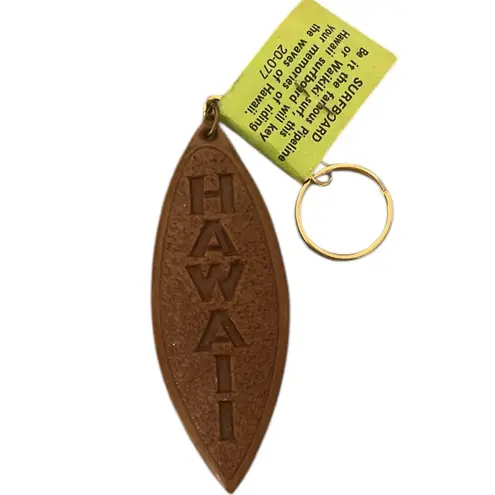 Vintage Coco Joes Hawaii Surfboard Keychain Hapa