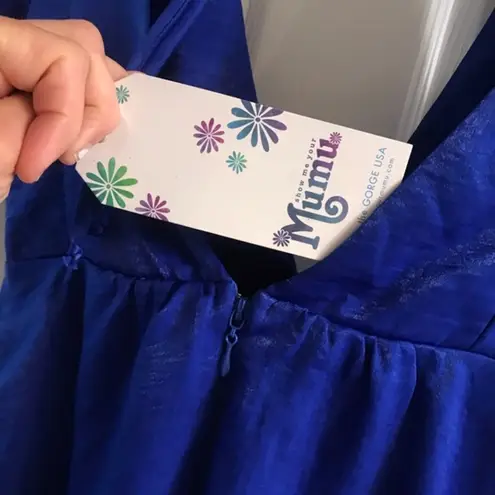 Show Me Your Mumu  Dulce dress in Royal Blue NWT