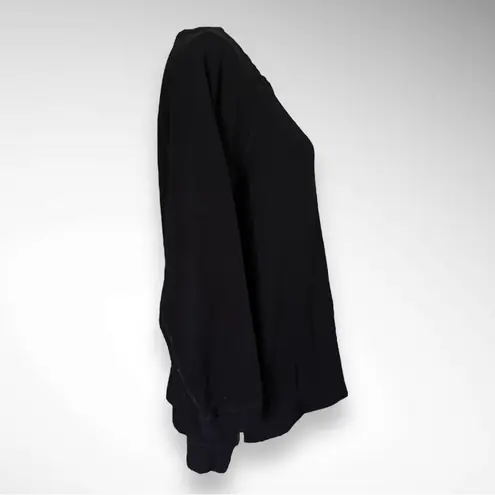 Stella & Dot Black The Zip Pullover Sweatshirt Large | EUC