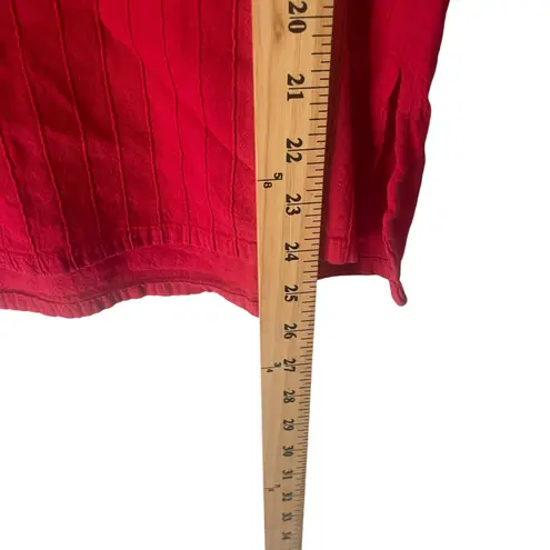 Eucalyptus Women's Size Small Red Cotton 3/4 Sleeve Hippie Boho Blouse