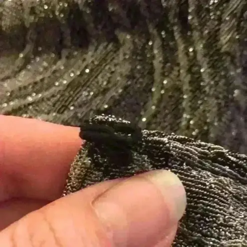 Chico's  Travelers Evening Exquisite Metallic Spark Long Fly-Away‎ Jacket …