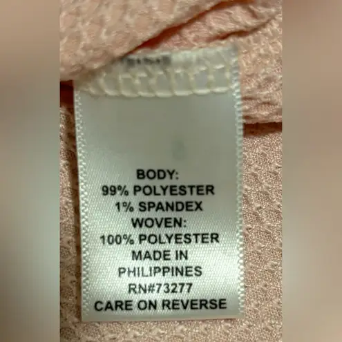 Elle Pink Ruffle Bell Sleeve Top Size Extra Large