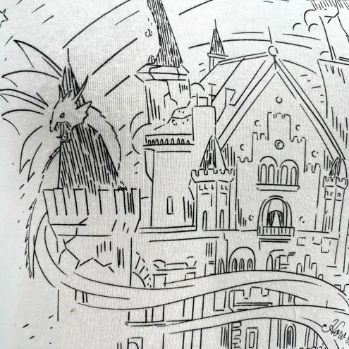 Taylor Swift Speak Now Babydoll Tee Kingdom Lights Castle Dragons Cream Size XS