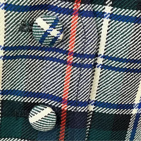 Vintage Surry Classics Tartan Plaid Wool Vest Navy M/ L Blue Size M