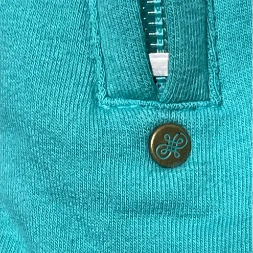 Luxirie by LRG Activewear Zip Front Aqua Sweatshirt Jacket size XL Blue