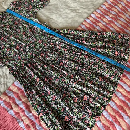 Miss Selfridge Cluster Floral Print Mini Tea Dress Size US 2