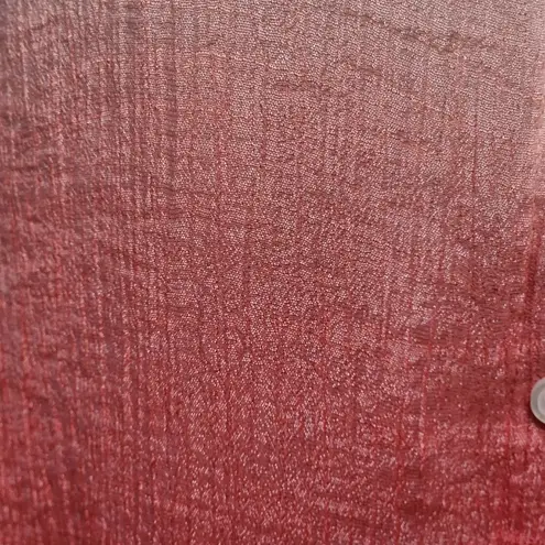 AGB coral gauze sleevwlwss dip dye tunic button down size xl