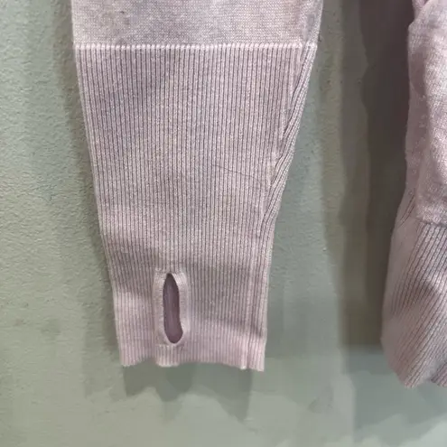 Athleta  405701 VNECK HOODED LIGHT WEIGHT LILAC SHIRT THUMB HOLES FRONT POCKET S thumbnail 6