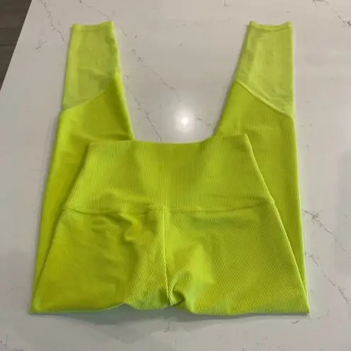 Beach Riot Lauren Ribbed Leggings with Mesh size Medium