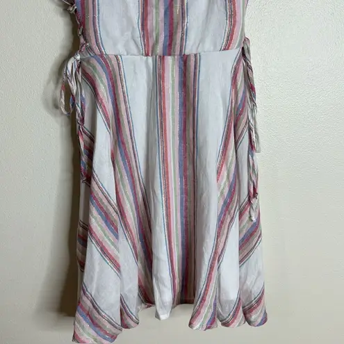 Bailey blue  ladies lightweight tank mini dress spring linen blend size medium