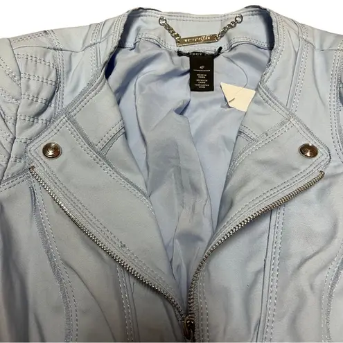 White House | Black Market  Blue Blazer Fitted Asymmetrical sz 4 Petite