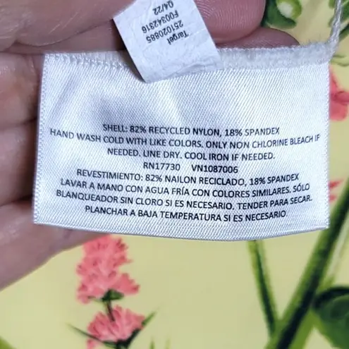 Agua Bendita x Target Peony Botanical Reversible High Waist Cheeky Bikini Bottom