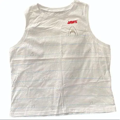 JAWS White Tank Top size Medium
