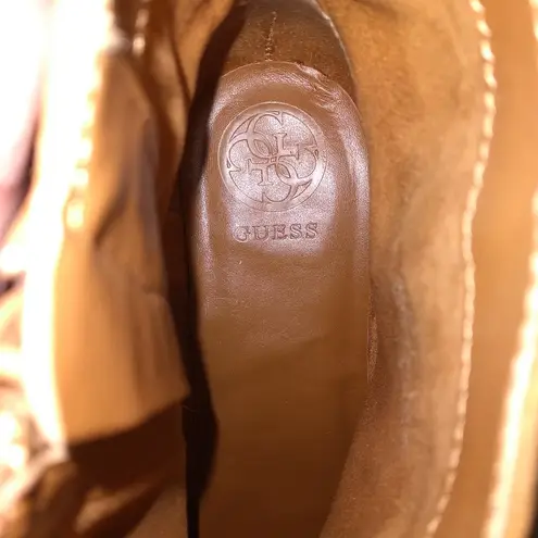 Guess  Women's 7.5M Ankle Heeled Boots Camel Color