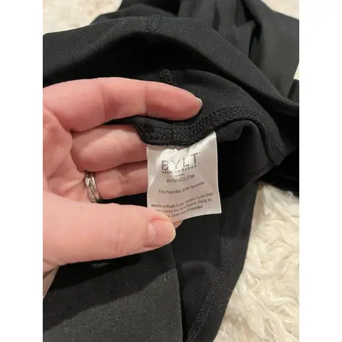 BYLT Women's Leggings Size XS Black Pink Essential Performance EUC