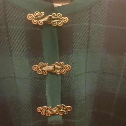 Cathy Daniels VINTAGE PLAID KNOT SKIRT SET SIZE L